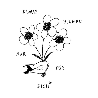 Stadtgarten 2003 T-Shirt Design Klaue Blumen nur für dich